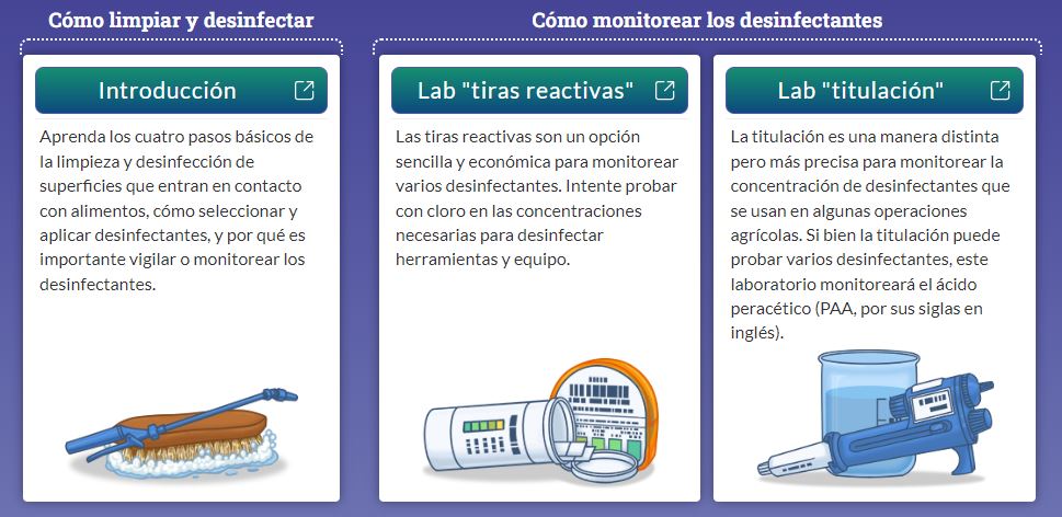 Laboratorios virtuales. Limpieza y desinfección.