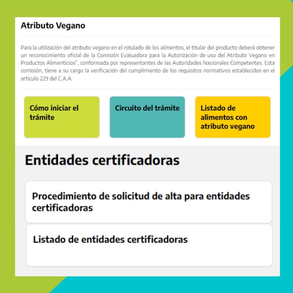 Atributo vegano. Cuadro.