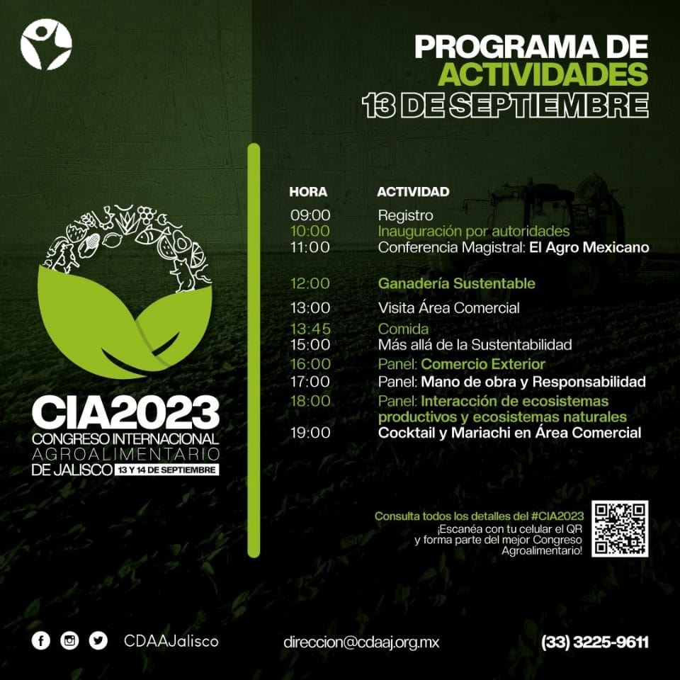 CIA 2023. Programa 13 de septiembre.